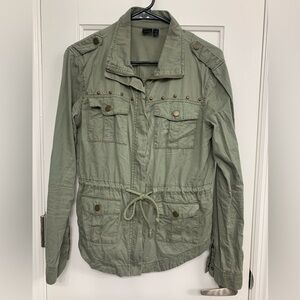 Y2K Grunge Army Green Shacket by Seventeen Whimsigoth 90’s